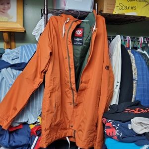 686 Snowboard Jacket KCR948A TerraCotta Color Mens Medium Full Zip. League Jack